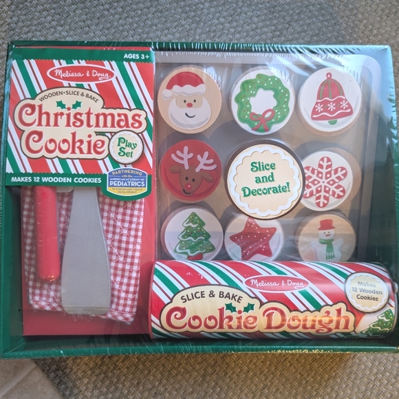 Melissa and Doug Slice & Bake Christmas Cookie Play Set NEW - Picture 3 of 6